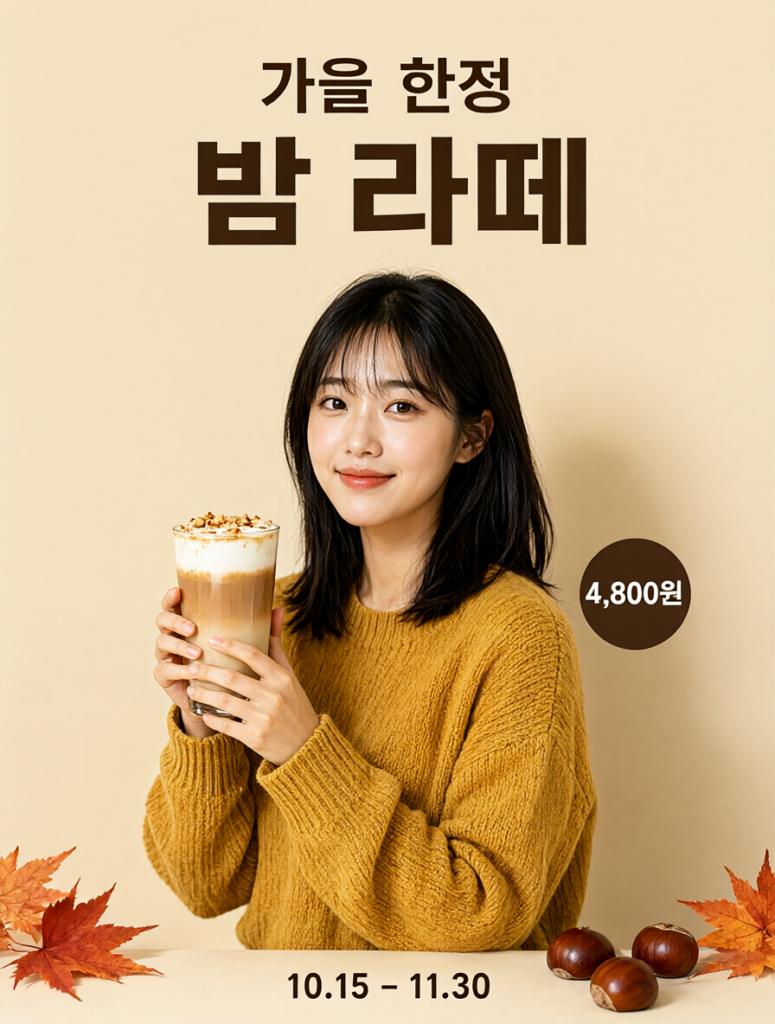 밤 라떼 포스터